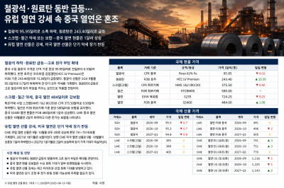 [카드뉴스] 원료탄 하루 15.3달러 급등…철광석 약세에도 고로 원가 압박 재부상