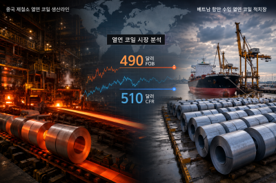 아시아 열연, 중국 490달러선 공방…베트남 구매자는 추가 인하 압박